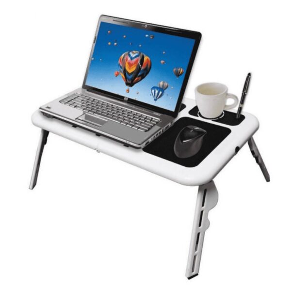 E-Table Portable Laptop and Bed Table Adjustable Laptop Stand Table