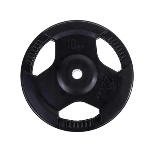 Trip Grip Rubber Coated Olympic Plate - Quickee Tripgrip Rubber Coated Olympic Plate