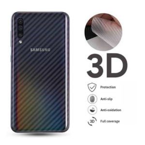Ultra Thin Fit Transparent Carbon Fiber Back Sticker for Samsung A21