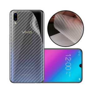 Ultra Thin Fit Transparent Carbon Fibre Film Back Sticker for Vivo Y91