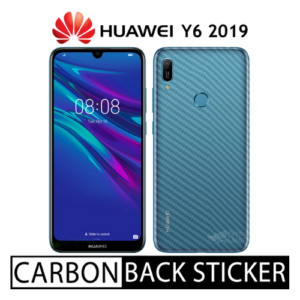 Carbon Fiber Back Sticker for Huawei Y6 2019
