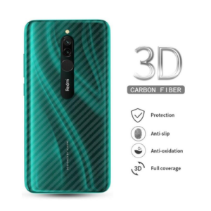 Ultra Thin Clear Slim Fit Transparent Carbon Fiber Film Back Sticker for Redmi 8