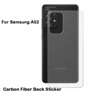 Carbon Fibre Back Sticker for Samsung Galaxy A52