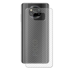 Carbon Fibre Back Sticker for POCO M3 / X3 / F3