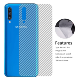 Carbon Fiber Film Phone Case Wrap Protective Back Sticker for Samsung M10