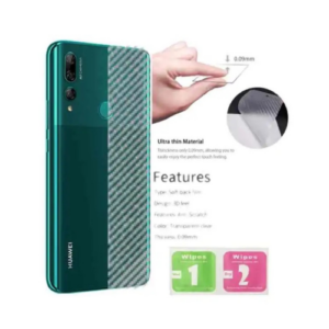 Carbon Fibre Back Sticker for Huawei Y9 Prime 2019