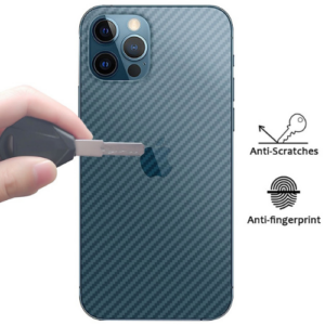 Carbon Fibre Back Sticker for iPhone 12 pro