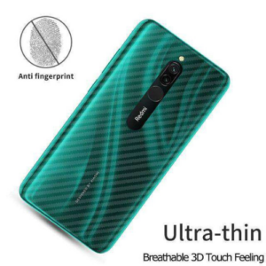 Carbon Fibre Back Sticker for Redmi 8 / 8a / Note 8 / Note 8 Pro