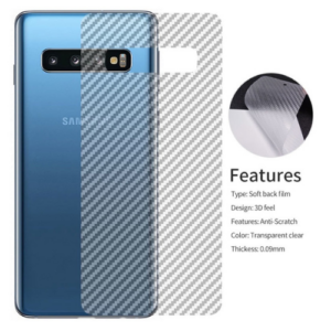 Carbon Fibre Back Sticker for Samsung Galaxy S10 Plus