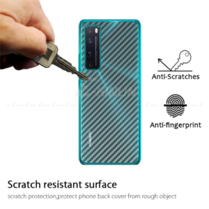 Carbon Fiber Pattern Back Film for Huawei Nova 7 SE Rear Fibre Sticker Protective