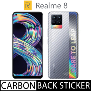 Carbon Fiber Pattern Back Sticker for Realme 8