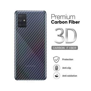 Carbon Fiber Pattern Back Film for Samsung A71 Rear Fibre Sticker Protective