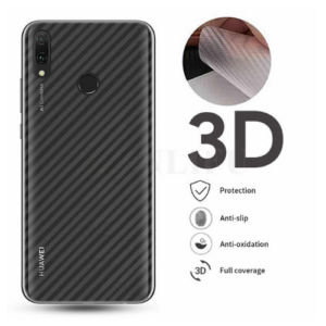 Carbon Fiber Transparent Protective Film Back Sticker for Huawei Y7 2019