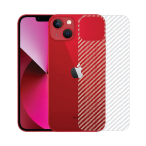 Carbon Fiber Pattern Back Film for Iphone 13 Rear Fibre Sticker Protective