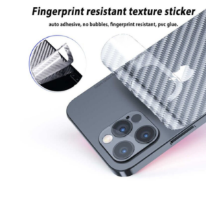 Carbon Fiber Pattern Back Film for 12 Pro Max Rear Fibre Sticker Protective