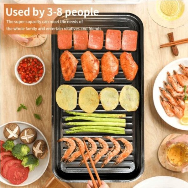 Sokany 2 In 1 Barbecue Grill & Fry Pan 1500W SK 6112 - Image 2