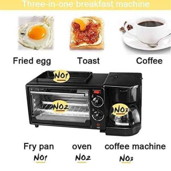 Sokany 3 in 1 Breakfast Maker 1200W - SK-145 - Image 2