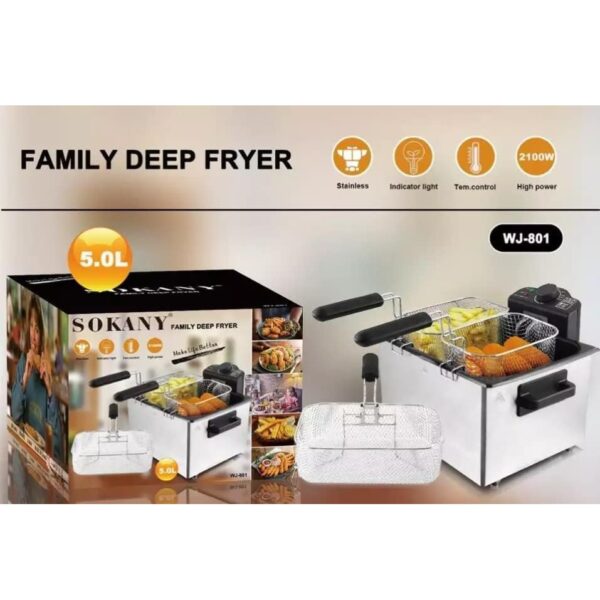 Sokany Family Deep Fryer 5.0l 2000W - WJ-801 - Image 3