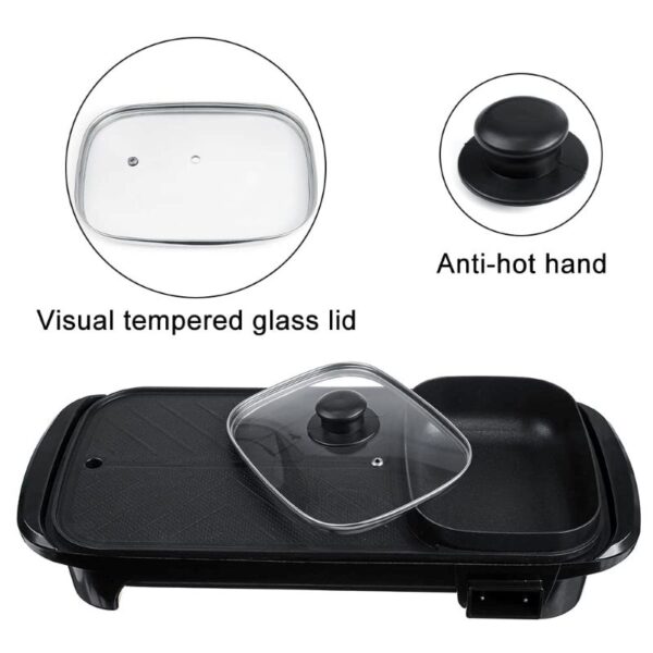 Sokany 2 in 1 Grill Baking Pan 1350W SK 2208 - Image 5