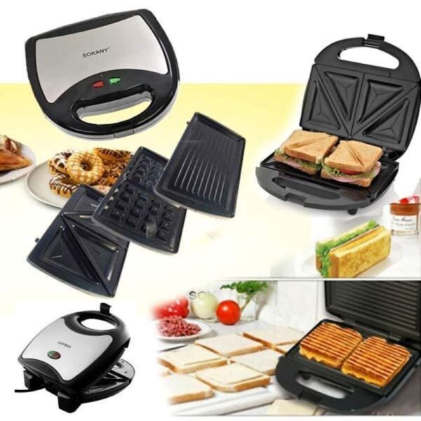 Sokany 3 in 1 Toaster 750W KJ-302 - Image 3