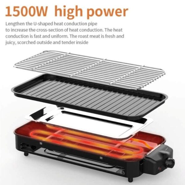 Sokany 2 In 1 Barbecue Grill & Fry Pan 1500W SK 6112 - Image 5