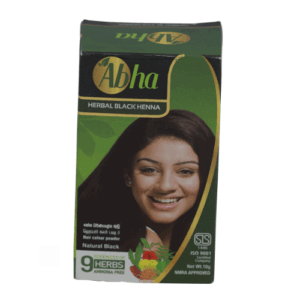 Abha Herbal Black Henna Hair Colour 10g