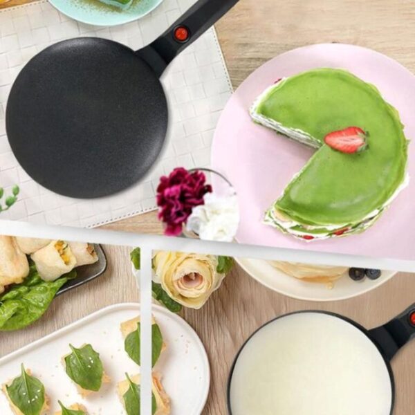 Sokany Crepe & Pancake Maker - 650W Non-Stick Electric Griddle - Image 4