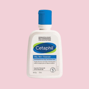 An image of a bottle of cleanser for oily skin