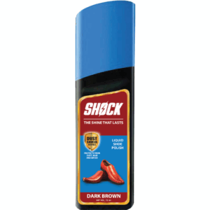 Shock Shoe Polish Liquid 75ml Dark Brwon