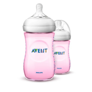 Avent Natural Bottle 260ml Pink SCF694/13