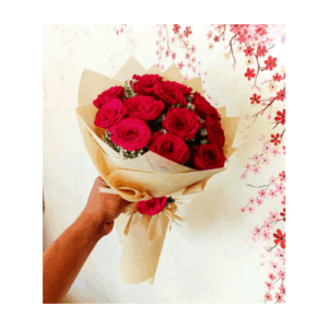 12 Hart's Roses Bunch