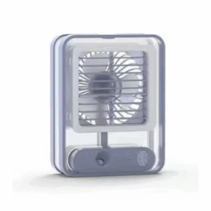 Mini refrigeration spray humidifier with lamp desk fan
