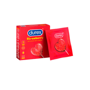 Durex Strawberry Dotted 3-Pack