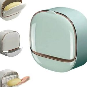 Bathroom Drain Soap Box Wall Mounted ABS Soap Box
