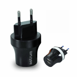 Astrum Home Charger Dual USB 2.1A - Black