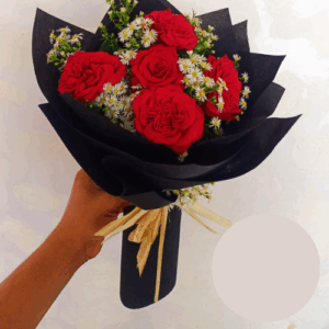 5 Fresh Roses Bunch