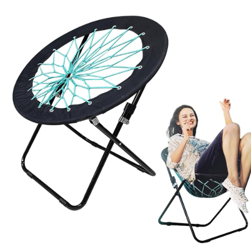 Camp Field Bungee Folding Dish Chair - Quickee Camp Field Bungee Folding Dish Chair