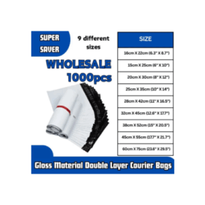 Economical Poly Mailer Gray Flyers Bundle of 1000 Bags