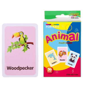 Educational Flash Cards Set - 36 Pcs Animals