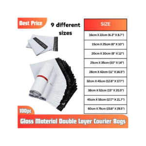 Poly Mailer White Flyers Bundle of 100 Bags