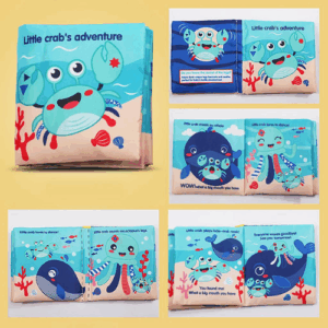 Soft Baby Cloth Book – Little Crab