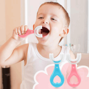 U Shape Silicone Toothbrush for Kids