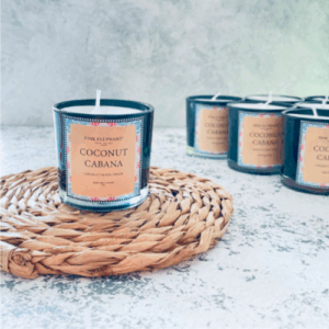 Black Shot Glass Candle