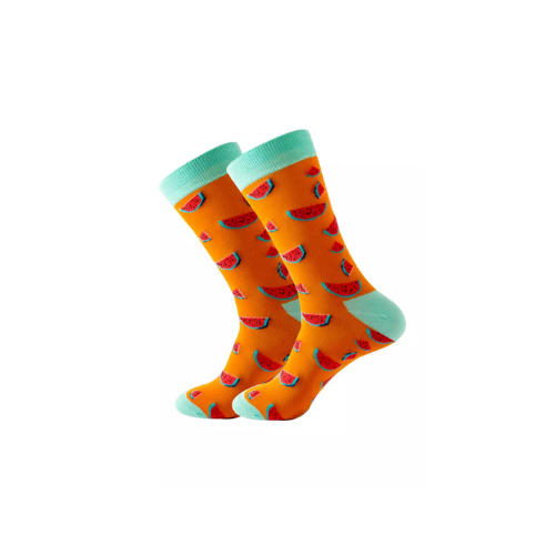 01 Pairs Novelty Cartoon Combed Men's Socks OP 2 - Quickee 01 Pairs Novelty Cartoon Combed Men's Socks