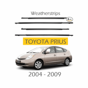 4Pcs Car Door Windows Glass Weatherstrips