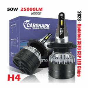 Carshark H4 50W 25000LM Hi-Lo Beam Headlight