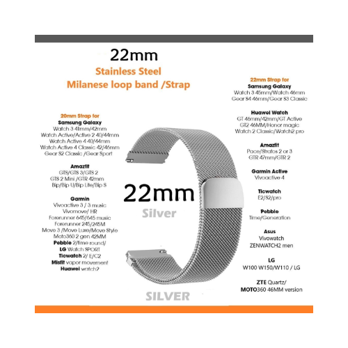 22mm Stainless Steel Watch Strap - Quickee 22mm Stainless Steel Watch Strap