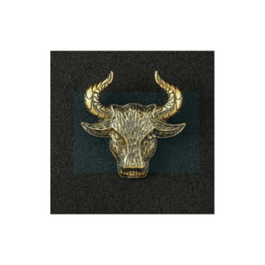 01 Pcs Gold Color Retro Domineering Animal Brooch OP 2