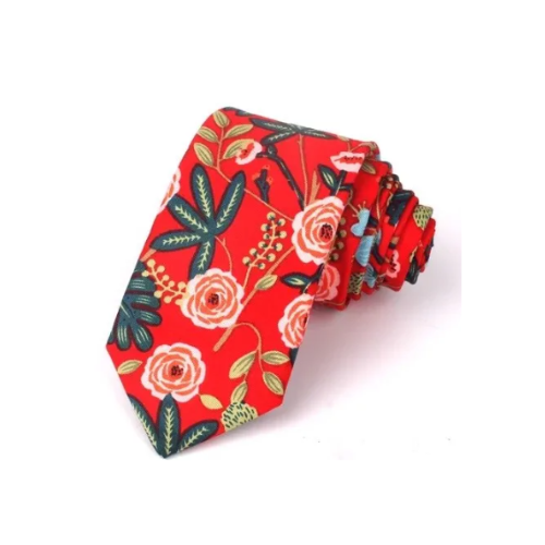 Classic Suits Flower Print Men's Tie OP 2 - Quickee Classic Suits Flower Print Men's Tie