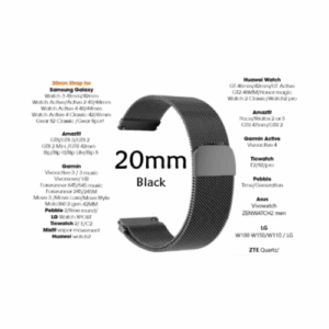 20mm Stainless Steel Watch Strap